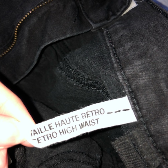 Black denim shorts from garage size 3 - Picture 4 of 4